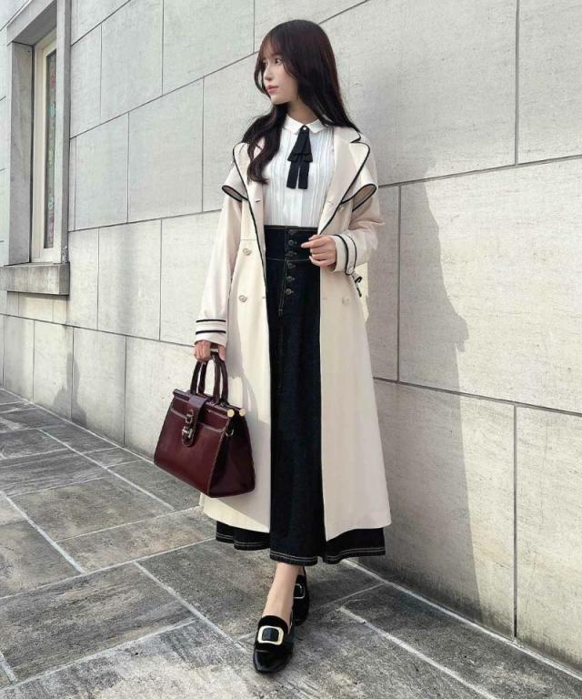 アンアナザーアンジェラス（an another angelus）/【洗える】パイピング 使い トレンチ コート アンアナザーアンジェラス（an another angelus）/【洗える