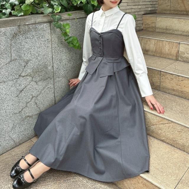 アンアナザーアンジェラス（an another angelus）/【洗える】ビスチェコンビキャミワンピース