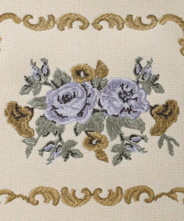 アンアナザーアンジェラス（an another angelus）/クリアハンドルローズ刺繍がま口バッグ