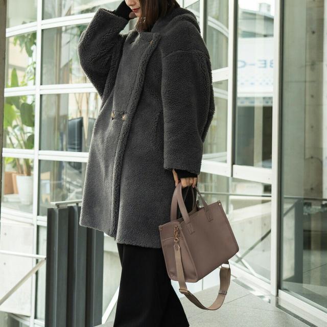 リネーム（Re　name）/【牛革底マチたっぷり】Rename 仕切り＆多機能ポケット 2wayトートバッグ リネーム（Re name）/【牛革底マチたっぷり】Rename 仕切り＆多機能