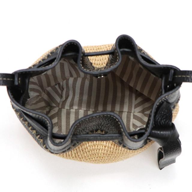 ベース（BASE）/【ROBERTA GANDOLFI】イタリア製 カーフスキンコンビ ミニかごショルダーバッグ