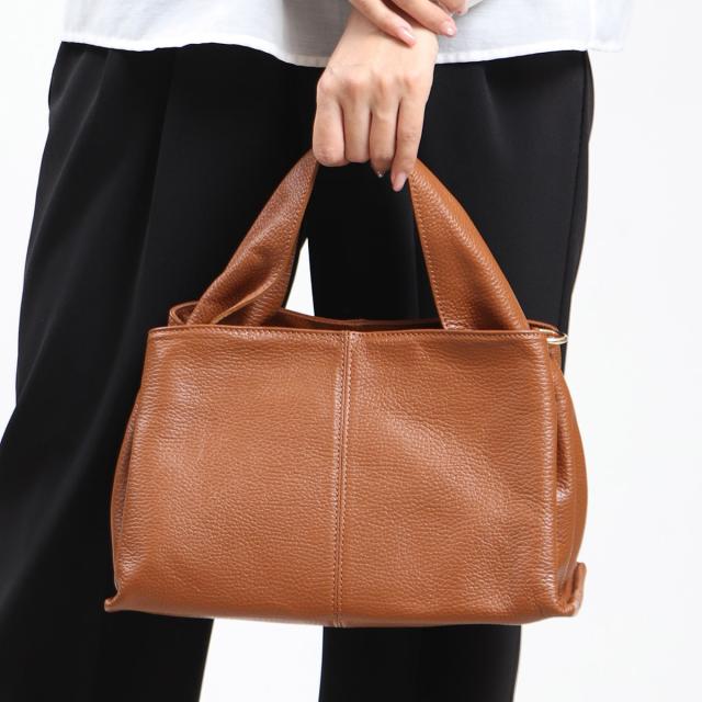 ベース（BASE）/【イタリア製】本革 ワンハンドル 2WAYトートバッグ