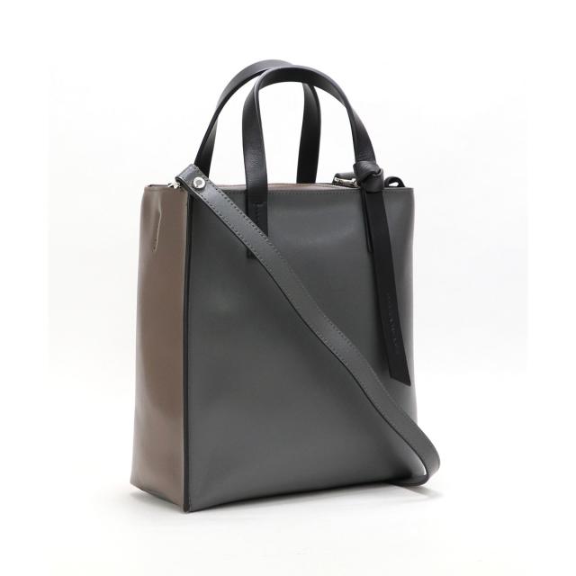 ベース（BASE）/【ROBERTA GANDOLFI】【本革】イタリア製 2WAYバイカラーショルダーバッグ(L)