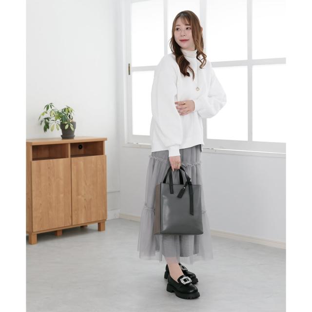 ベース（BASE）/【ROBERTA GANDOLFI】【本革】イタリア製 2WAYバイカラーショルダーバッグ(L)