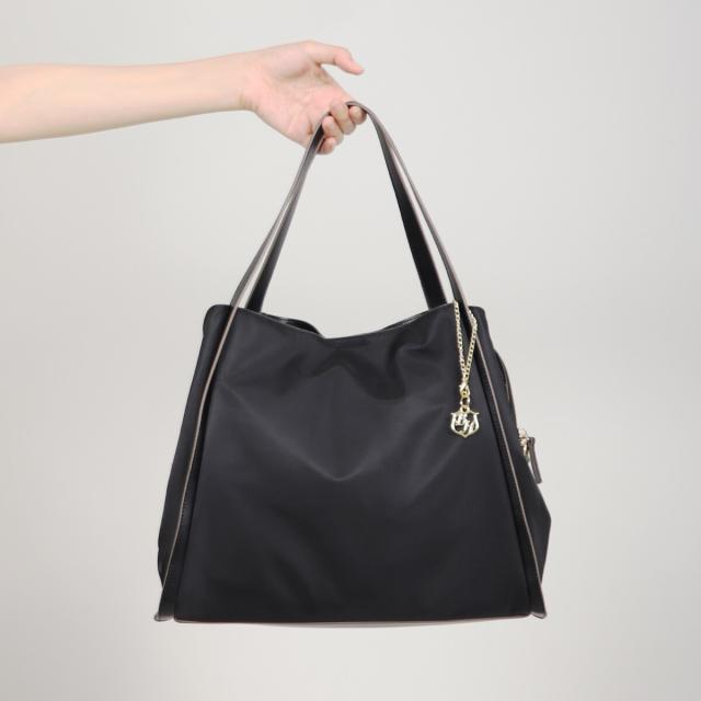 ベース（BASE）/2WAY 3層式 レザーハンドル ナイロン トートバッグの通販は