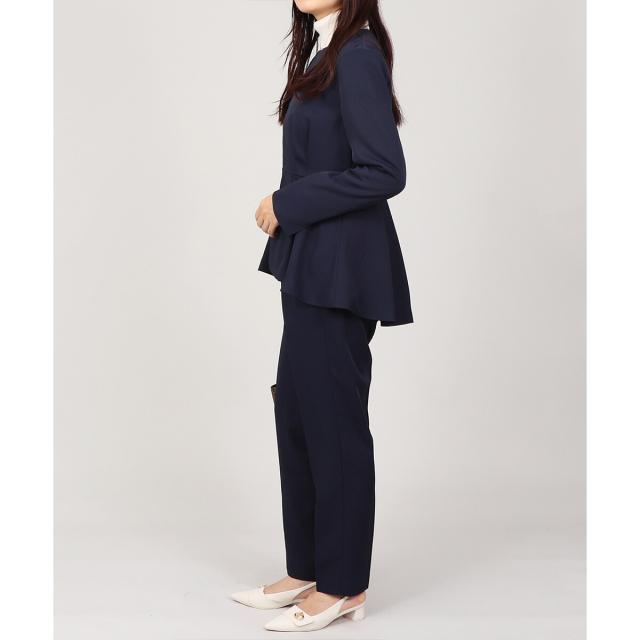 ベース（BASE）/【セットアップ】ノーカラー タックペプラム