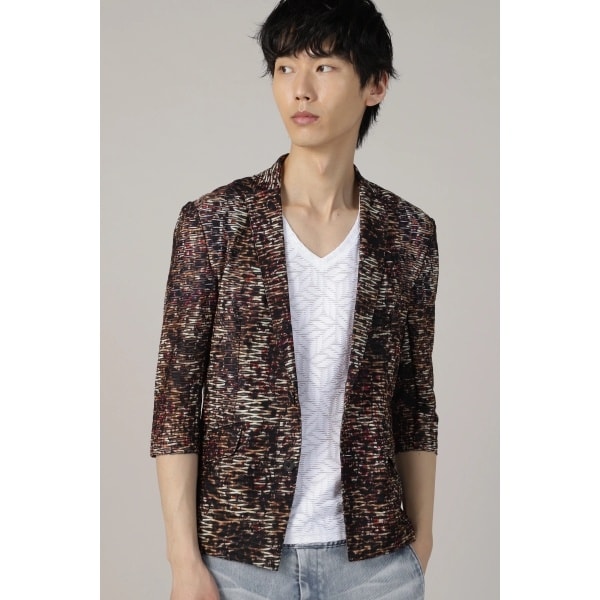 トルネードマート（TORNADO MART）/TORNADO MART∴アニマルプリントタックJQジャケット