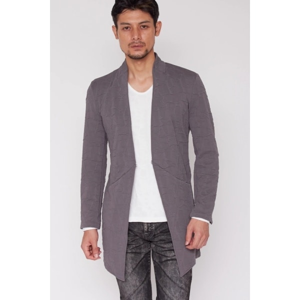 トルネードマート（TORNADO MART）/TORNADO MART∴フクレカモブリスターノーカラーカットジャケット