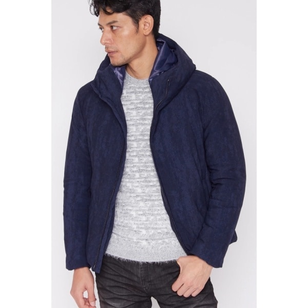 トルネードマート(TORNADO MART)/TORNADO MART∴ハイテンションデニムプリントダウンブルゾンの通販は