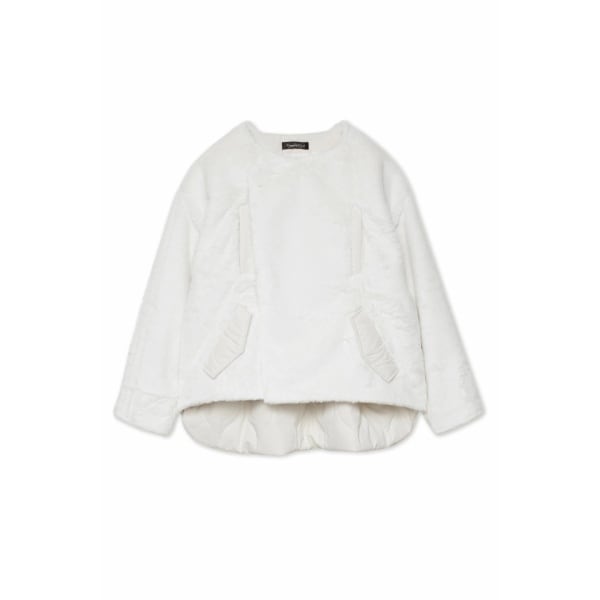 トルネードマート（TORNADO MART）/【LADIES】TORNADO MART∴キルティングファー切替ブルゾン