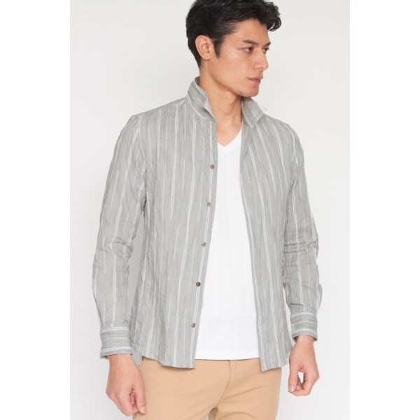 トルネードマート（TORNADO MART）/ZERO by TORNADO MART∴ランダムタックストライプシャツ