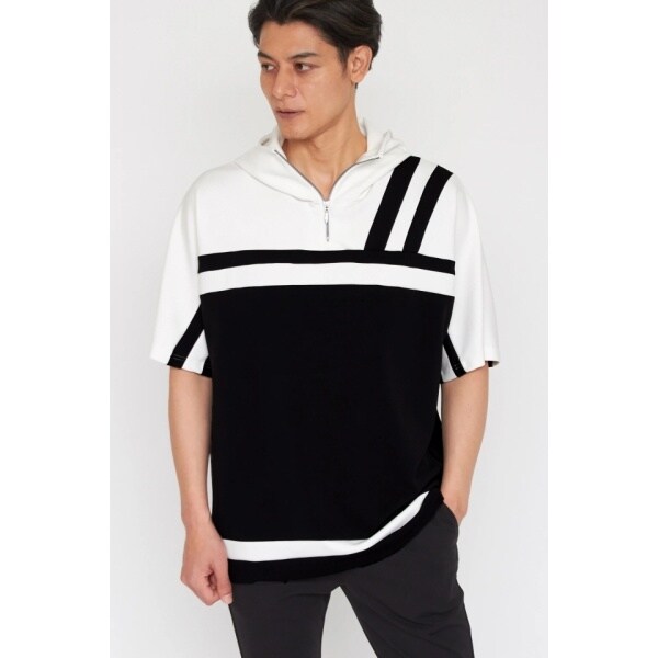 トルネードマート（TORNADO MART）/TORNADO MART∴バイカラーセンターZIPフーディ