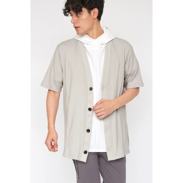 トルネードマート（TORNADO MART）/TORNADO MART∴リブコンビオーバーロングカーディガン