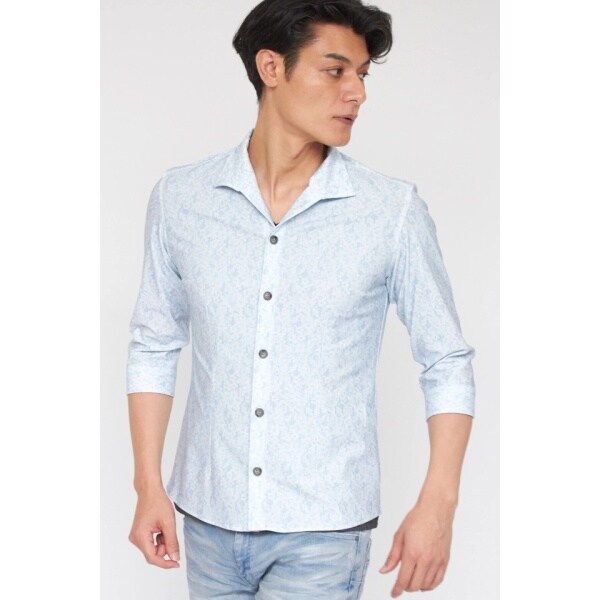 トルネードマート（TORNADO MART）/TORNADO MART∴ハイテンションレースプリント7分袖シャツ