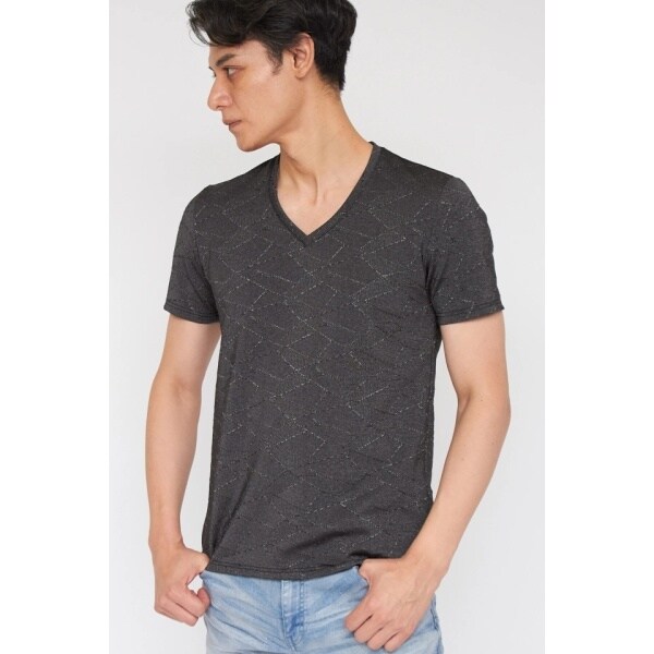 トルネードマート（TORNADO MART）/TORNADO MART∴ステンドグラスJQボンディング半袖Vネックカットソー 10,241円