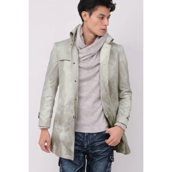 トルネードマート（TORNADO MART）/TORNADO MART∴T/Cスェードライナー付き返し衿コート