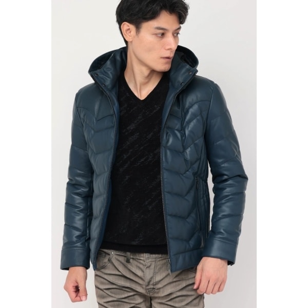 トルネードマート（TORNADO MART）/TORNADO MART∴コンビレザーダウンブルゾン