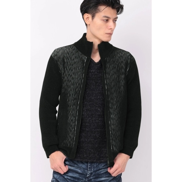 トルネードマート（TORNADO MART）/TORNADO MART∴カスリタックモールリブスタンドZIPニット