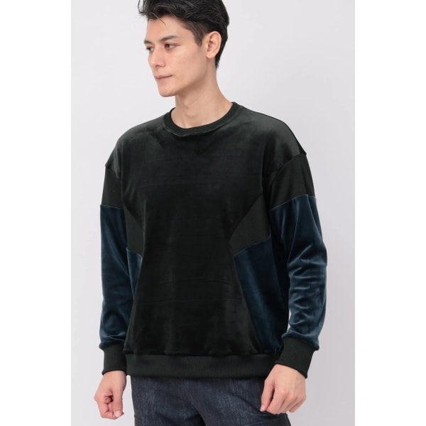 トルネードマート（TORNADO MART）/TORNADO MART∴ベロアコンビオーバーカットソー