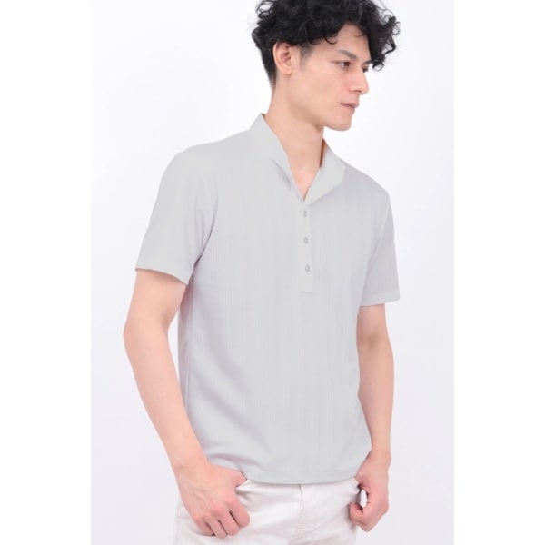 トルネードマート（TORNADO MART）/ZERO by TORNADO MART∴ランダム針抜きABSテレコポロシャツ