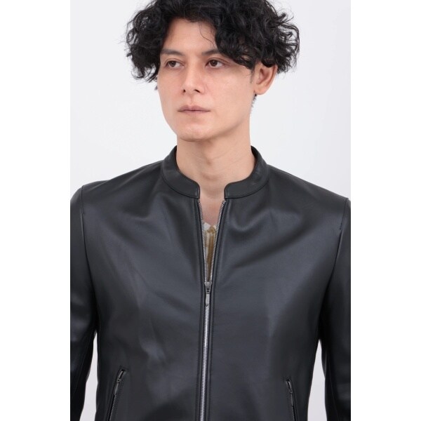 TORNADO MART トルネードマート ラムレザージャケット ブラック L TORNADO MART∴ゴートウォッシュドレザージャケット / TORNADO MART