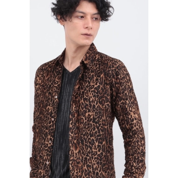 トルネードマート（TORNADO MART）/TORNADO MART∴インディアンカットJQレオパードシャツ