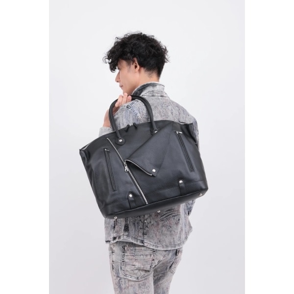 トルネードマート（TORNADO MART）/TORNADO MART∴シュリンクレザーライダースボストントートバッグ