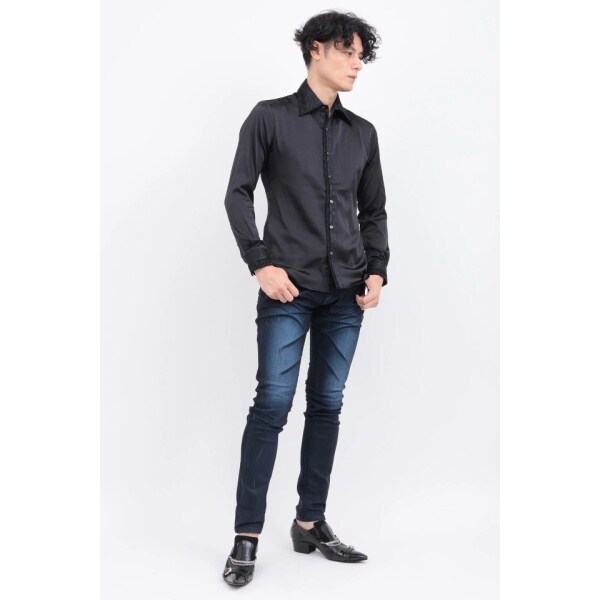 トルネードマート（TORNADO MART）/レースアクセントストールツキシャツ