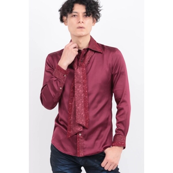 トルネードマート（TORNADO MART）/TORNADO MART∴レースアクセント ストール付きシャツ_14