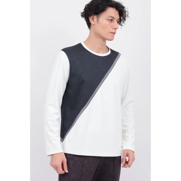 トルネードマート（TORNADO MART）/ハウンドトゥースモザイクカットソー