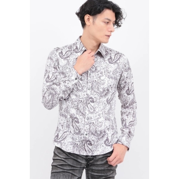 トルネードマート（TORNADO MART）/ＴＯＲＮＡＤＯ ＭＡＲＴ∴ラギットペイズリープリントシャツ