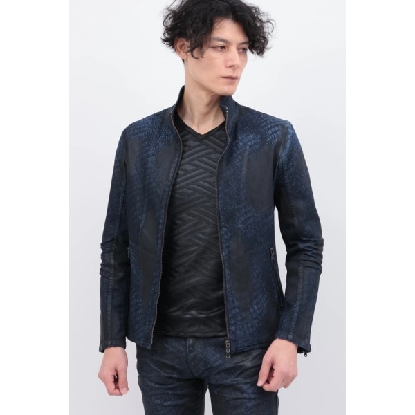 トルネードマート（TORNADO MART）/ＴＯＲＮＡＤＯ ＭＡＲＴ∴クロコダイルコーティングブルゾン