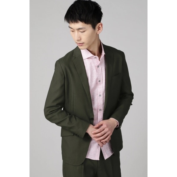 ハイストリート（HIGH STREET）/HIGH STREET∴TC麻シャンブレーシングルジャケット