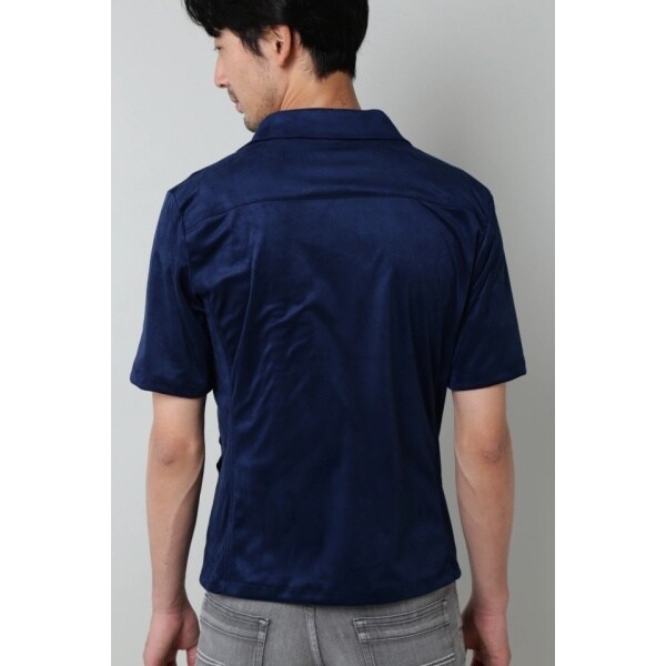 ハイストリート（HIGH STREET）/HIGH STREET∴カットスエード半袖シャツアウター_5