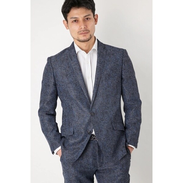 ハイストリート（HIGH STREET）/HIGH STREET∴先染めテクノストレッチプリントJK_17