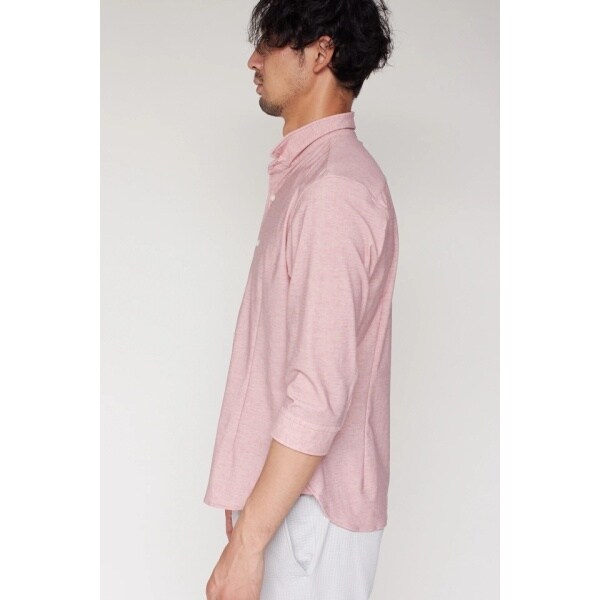 ハイストリート（HIGH STREET）/HIGH STREET∴HTシャンブレープリント7分袖シャツ_4