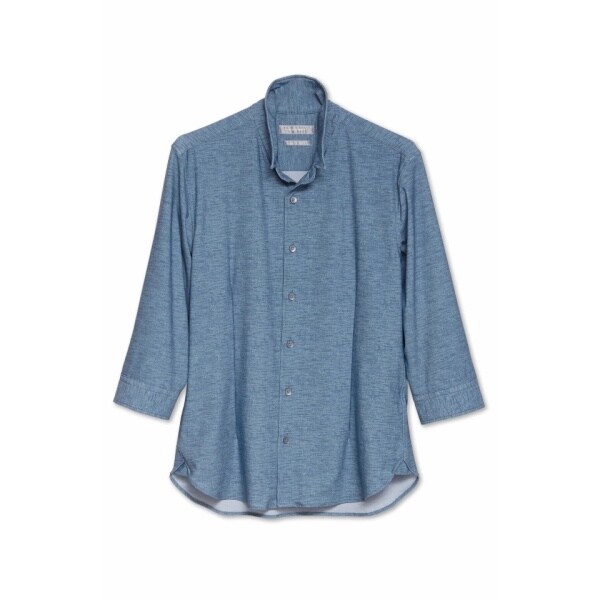 ハイストリート（HIGH STREET）/HIGH STREET∴HTシャンブレープリント7分袖シャツ_17
