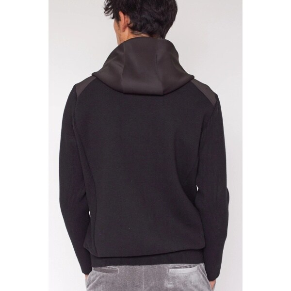 ハイストリート（HIGH STREET）/HIGH STREET∴ニットコンビZIPパーカーブルゾン_6