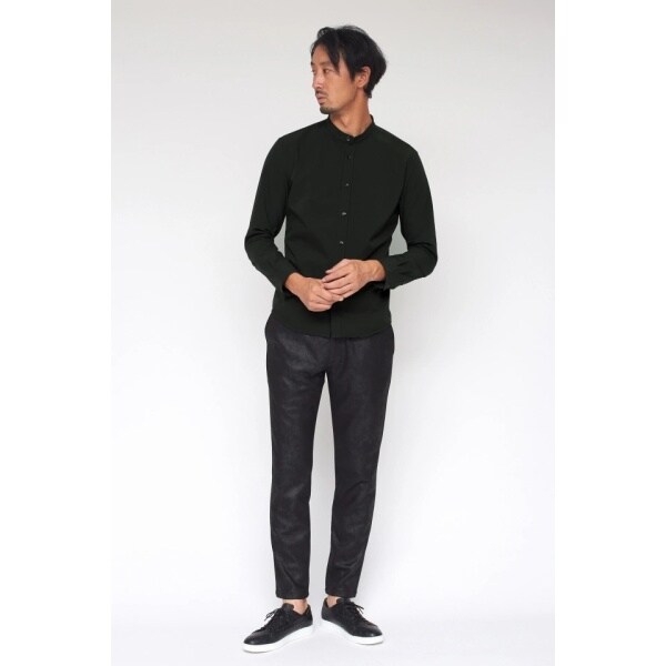 ハイストリート（HIGH STREET）/HIGH STREET∴2WAYストレッチマイクロチェックバンドカラーシャツ_2