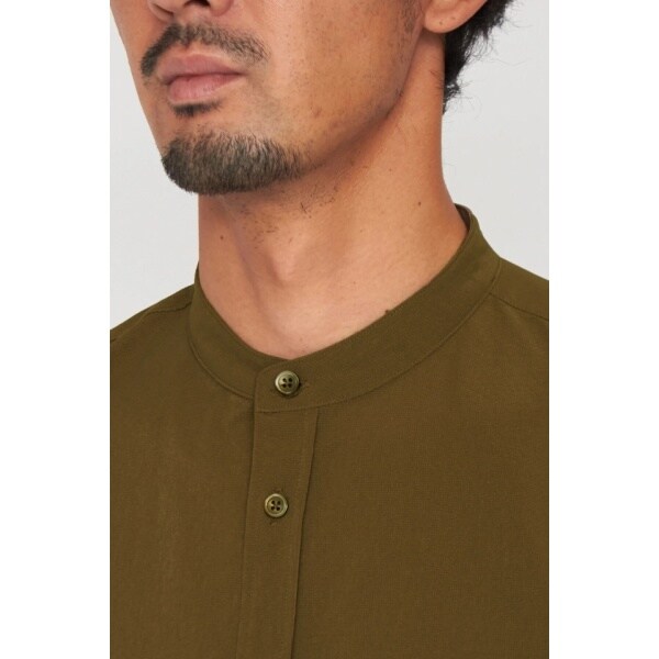 ハイストリート（HIGH STREET）/HIGH STREET∴2WAYストレッチマイクロチェックバンドカラーシャツ_6