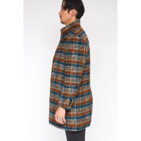 ハイストリート（HIGH STREET）/HIGH STREET∴BALLIシャギーチェックスタンドコート_7