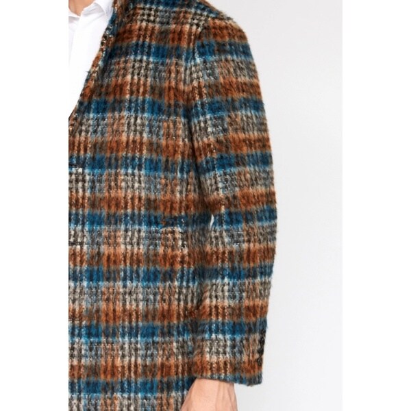 ハイストリート（HIGH STREET）/HIGH STREET∴BALLIシャギーチェックスタンドコート_10