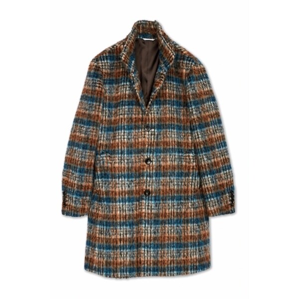 ハイストリート（HIGH STREET）/HIGH STREET∴BALLIシャギーチェックスタンドコート_14