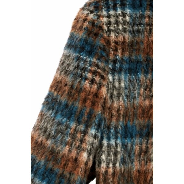 ハイストリート（HIGH STREET）/HIGH STREET∴BALLIシャギーチェックスタンドコート_17