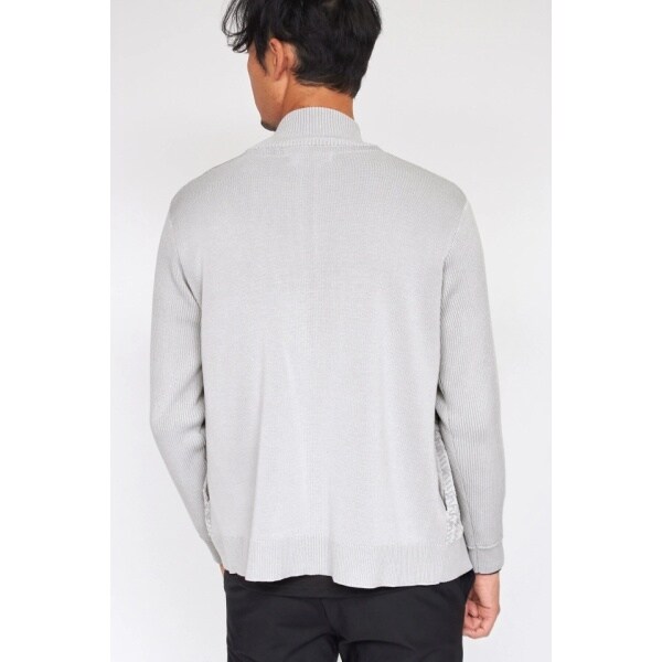 ハイストリート（HIGH STREET）/HIGH STREET∴フクレチェックスタンドZIPニット