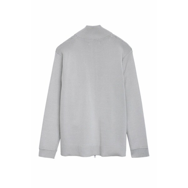ハイストリート（HIGH STREET）/HIGH STREET∴フクレチェックスタンドZIPニット
