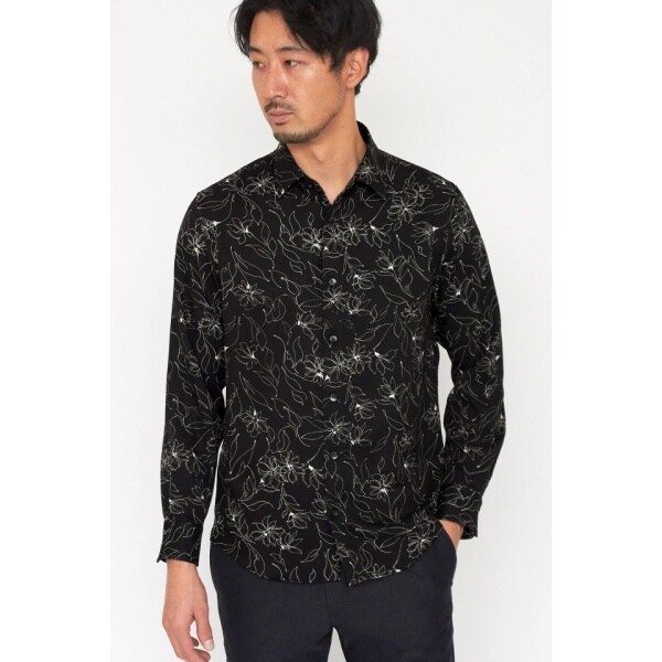 ハイストリート（HIGH STREET）/HIGH STREET∴ラインフラワープリントシャツの通販は