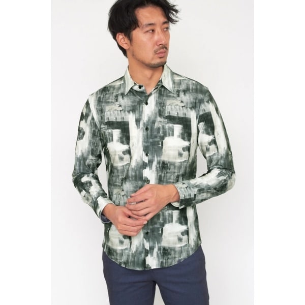 ハイストリート（HIGH STREET）/HIGH STREET∴ハイテンションPAINTEDプリントシャツ