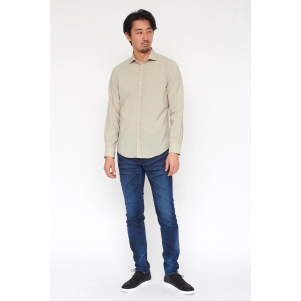 ハイストリート（HIGH STREET）/HIGH STREET∴シック＆シンドライストレッチカッタウェイシャツ_4