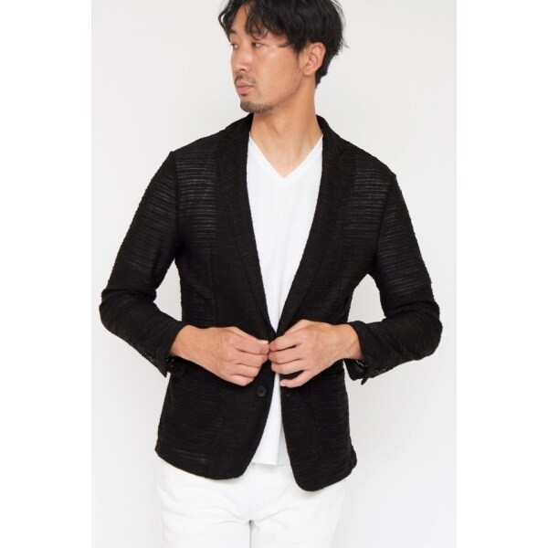 ハイストリート（HIGH STREET）/HIGH STREET∴ツイーディーメッシュジャケット